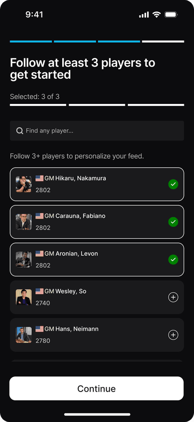 Your game, your feed