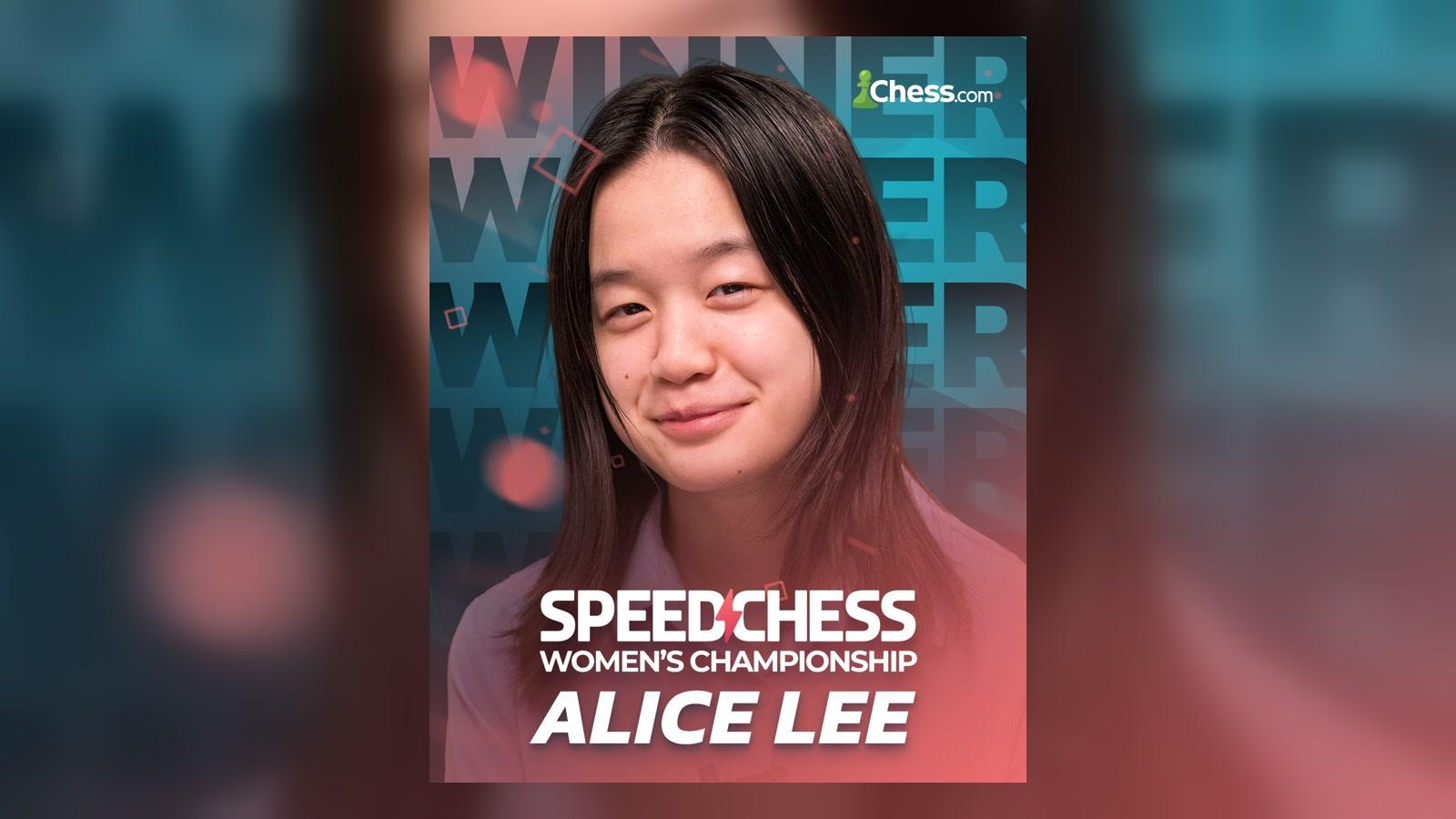 Alice Lee beats Hou Yifan 11.5–9.5 to win 2026 Women’s Speed Chess Championship - ChessEver News image