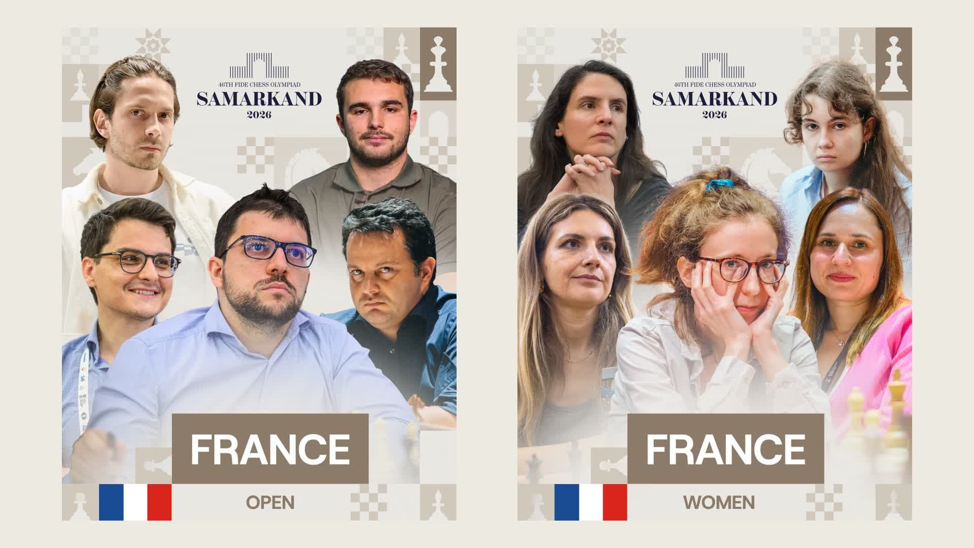 France names teams for 2026 Chess Olympiad - ChessEver News image
